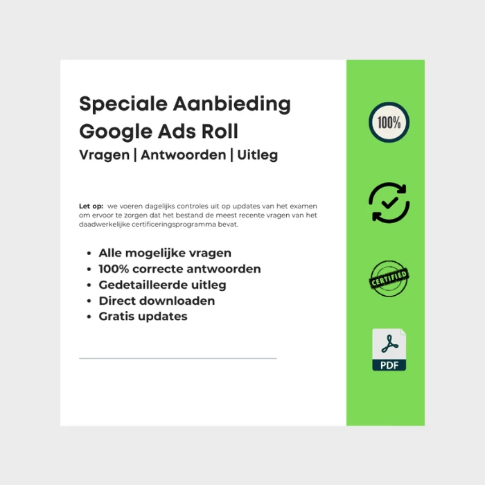 Afbeelding met omslag van e-boek getiteld Speciale Aanbieding Google Ads Roll